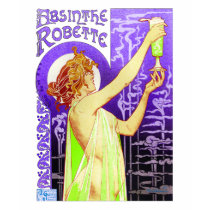 ヴィンテージのTシャツ:  アブサンRobette -アールヌーボー