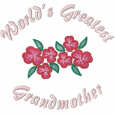 世界ですばらしい祖母 レディースポロシャツ 作者：EmbroideredGifts4You
