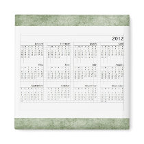 優雅な2012カレンダー 冷蔵庫マグネット