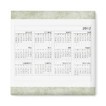 優雅な2012カレンダー 磁石