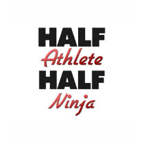 半分のNinja半分の運動選手 シャツ