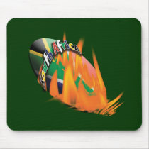 南アフリカ共和国のbokkeのラグビーのボールのmousepads