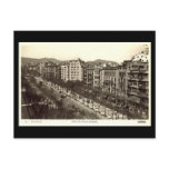 古い郵便はがき、バルセロナ、Paseo de Gracia ポストカード