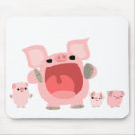 叫ぶ漫画のブタMousepad:)