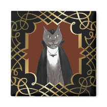 吸血鬼の子猫の肖像画の磁石