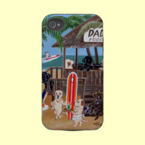 夏期休暇のLabradorsの絵画 casemateケース