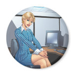 女性実業家、AlリオによるキャリアウーマンのセクシーなPinup マグネット