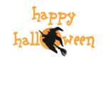 幸せなハロウィンの魔法使いのTシャツ