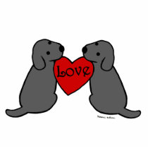 愛漫画との2黒いLabradors フォトスカルプチャー