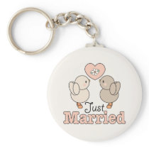 愛鳥ちょうど結婚したな結婚のKeychain