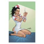 打撃を与えるDreadlocksのセクシーな看護婦 チラシ広告
