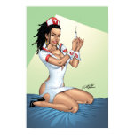 打撃を与えるDreadlocksのセクシーな看護婦 ポスター