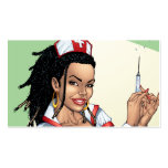 打撃を与えるDreadlocksのセクシーな看護婦 名刺