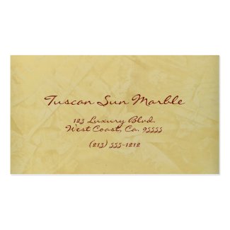 日曜日のトスカナ式の大理石 名刺テンプレート