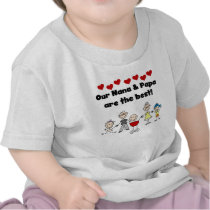 最もよいナナおよびパパの幼児のTシャツ