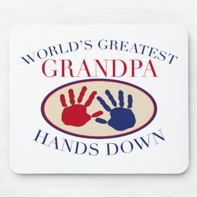 最もよい祖父手 マウスパッド 作者：Grandparentlove