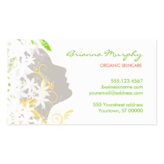 有機性Cosmetologistの任命の名刺
