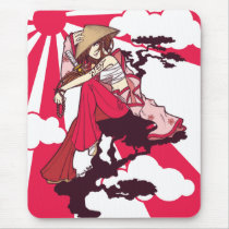 朝日のmousepadの下 マウスパッド