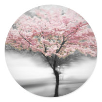 桜 丸形シール・ステッカー