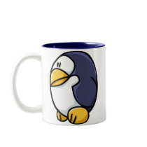漫画のペンギン コーヒーマグカップ