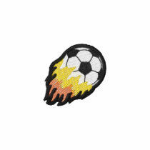 燃えるようなサッカーボール ポロ