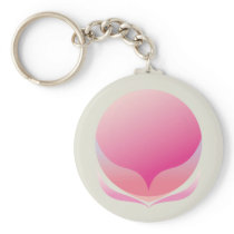 球形の花KEYCHAINのピンク キーチェーン