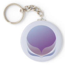 球形の花KEYCHAINの紫色