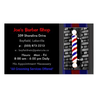 理髪師/人のヘアデザイナーの名刺