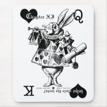 白いウサギMousepad マウスパッド