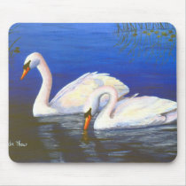 白鳥の反射Mousepad
