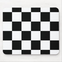 白黒チェック模様のmousepad マウスパッド