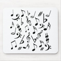白黒音符Mousepad -