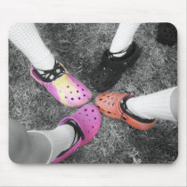 着色されたCrocs及び柔らかい靴Mousepad マウスパッド