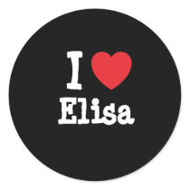 私はElisaのハートのTシャツを愛します