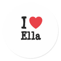 私はEllaのハートのTシャツを愛します