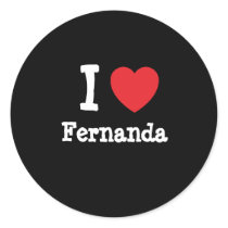 私はFernandaのハートのTシャツを愛します