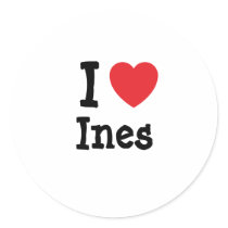 私はInesのハートのTシャツを愛します