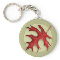 秋Pinカシの葉Keychain