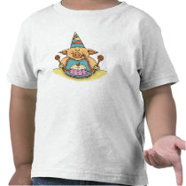 空腹で豚のような誕生日の幼児のTシャツ