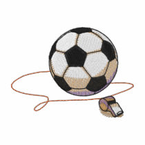 笛が付いているサッカーボール