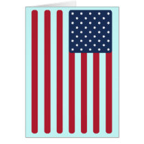 米国の旗の(円形の)カード カード