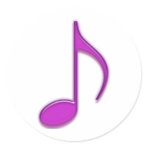 紫色の音符