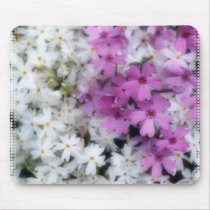紫色及び白い花Mousepad