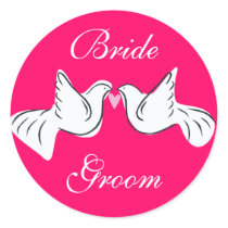 結婚の鳩のステッカー シール・ステッカー