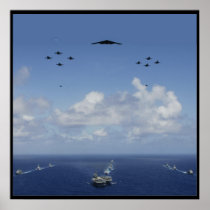 航空団ポスターを持つ米国の海軍戦闘群