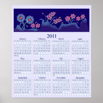 花2011の壁掛けカレンダーポスター