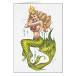 芸術家のAlリオによる緑のセクシーな人魚 カード