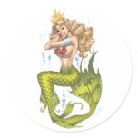 芸術家のAlリオによる緑のセクシーな人魚 シール