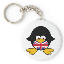 英国国旗のペンギン キーチェーン