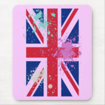 英国国旗(しぶき) Mousepad マウスパッド